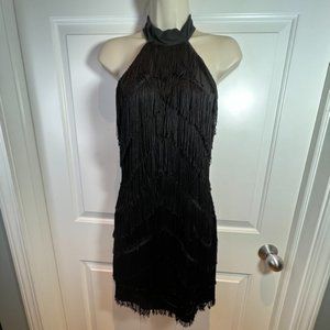 Vintage Roberta Flapper Dress Black (S)
